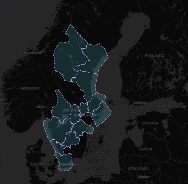 Nuvarande täckning för Restidsanalys